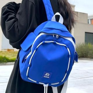 Hikuozy Applique Multi Pocket Backpack