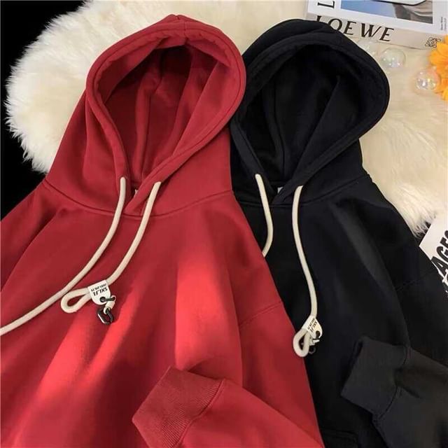 Wescosso-Plain Oversized Hoodie