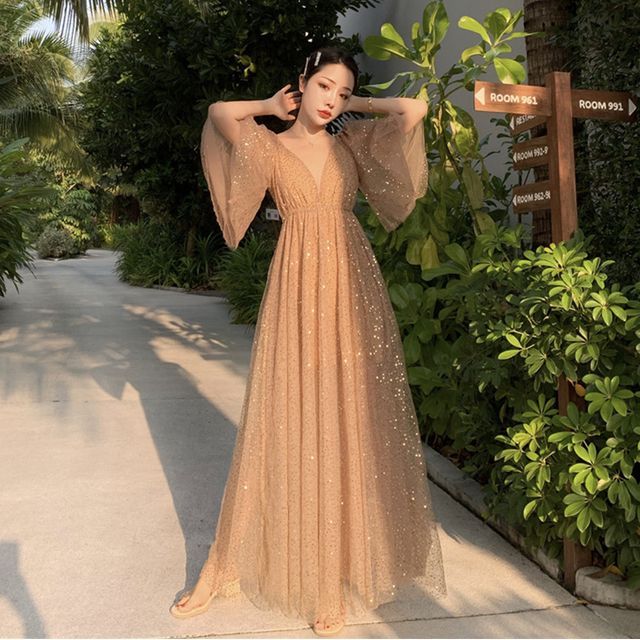 slim fit dress slacks ARLA MESH DRESS – SAEMDI main image 0