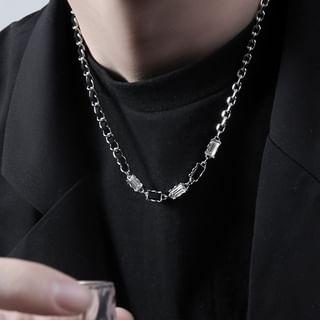 Karina Moon-Baguette Rhinestone Necklace