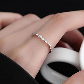 Parskletie-Rhinestone Metal Ring