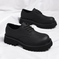 Lace-Up Platform Derby Shoes