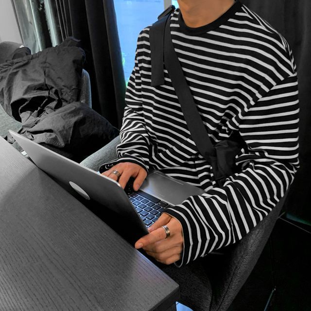 MRCYC-Long-Sleeve Striped T-Shirt