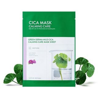 NATURE REPUBLIC - Green Derma Mild Cica Calming Care Mask Sheet
