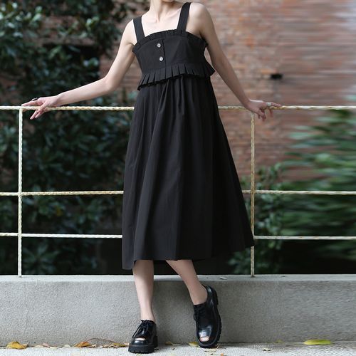 Black a line pinafore dress sale