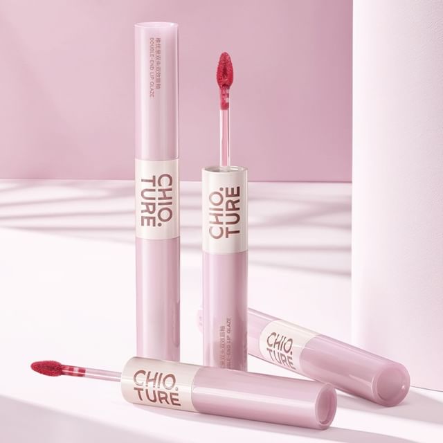 CHIOTURE - Dual-Ended Double Effect Liquid Lipstick - 5 Colors | YesStyle