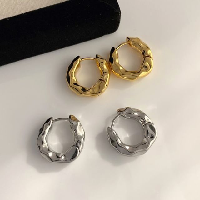 Koi Kawaii-Irregular Alloy Huggie Earring