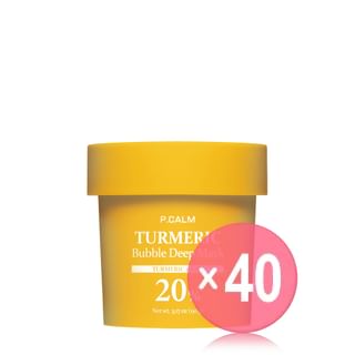 P.CALM - Turmeric Bubble Deep Mask (x40) (Bulk Box)
