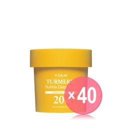 P.CALM - Turmeric Bubble Deep Mask (x40) (Bulk Box)