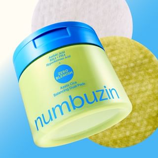 numbuzin - Zero Blemish Azela Cica Balancing Dual Pads