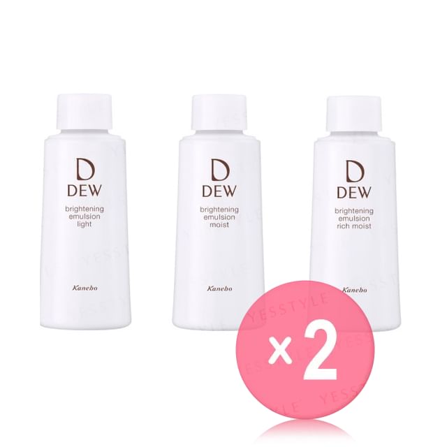 Kanebo-Dew Brightening Emulsion 2pcs Bundle Set
