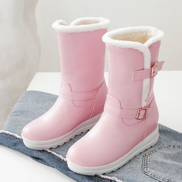 hidden wedge snow boots