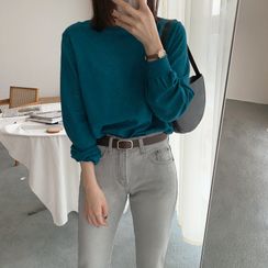 UPTOWNHOLIC - Round-Neck Knit Top UPTOWNHOLIC - Round-Neck Knit Top