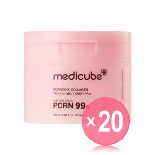 medicube - PDRN Pink Collagen Toning Gel Toner Pad (x20) (Bulk Box)