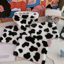 Olsin - Milk Cow Print Chenille Coin Purse Olsin - Milk Cow Print Chenille Coin Purse