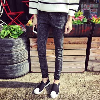 FORSETI-Washed Skinny Jeans