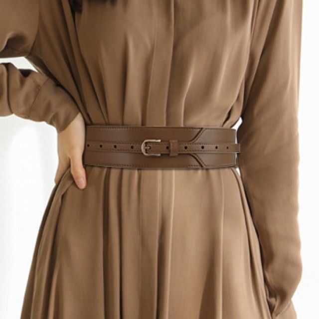 Rofuka-Genuine Leather Cincher Belt