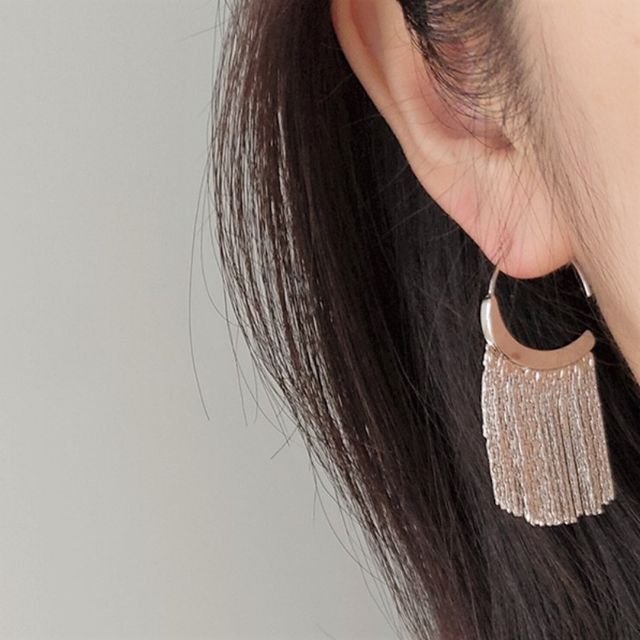 PANGU-Alloy Fringed Earring