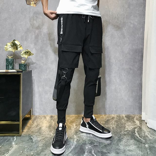 jaywoon - Lettering Drawstring Harem Pants | YesStyle