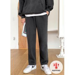 JOGUNSHOP - Drawstring-Waist Fleece-Lined Sweatpants JOGUNSHOP - Drawstring-Waist Fleece-Lined Sweatpants
