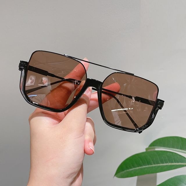 Aisyi-Square Frame Oversized Sunglasses