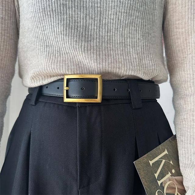 Rofuka-Faux Leather Belt