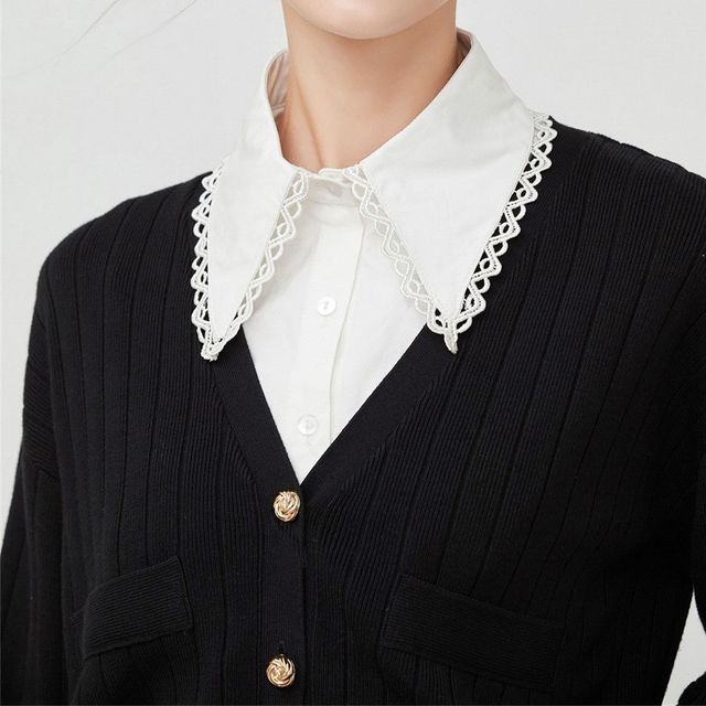 MIOW-Lace Trim Decorative Collar