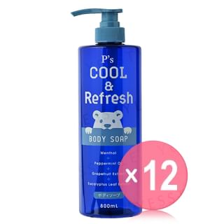 Cosme Station - P's Cool & Refresh Body Soap (x12) (Bulk Box)