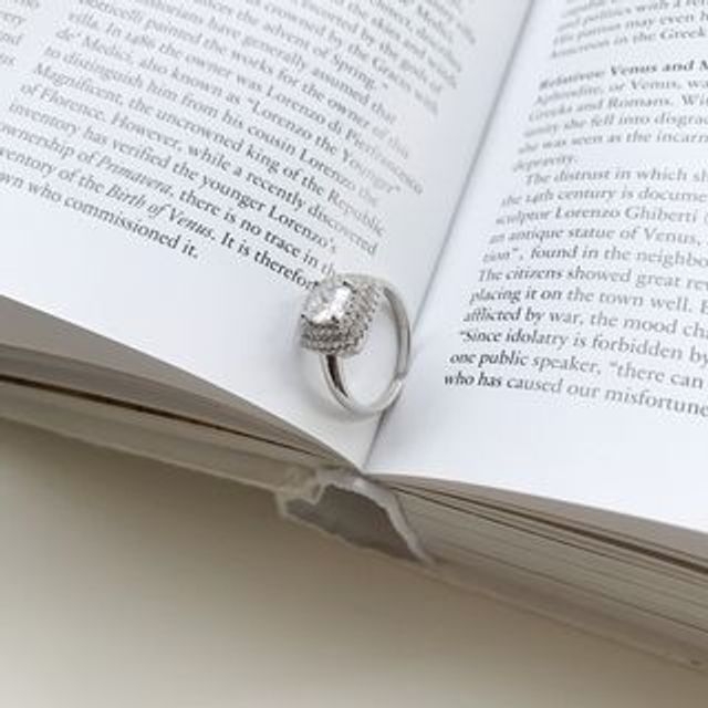 Forainer-Rhinestone 925 Sterling Silver Ring