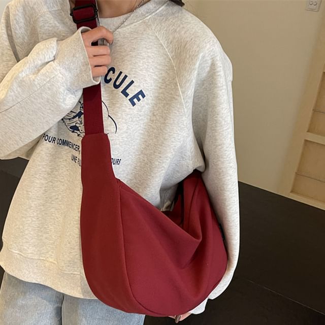 Melois-Plain Crossbody Bag