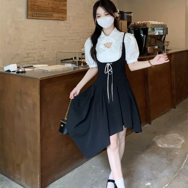 white christmas dresses Arnora Chiffon Ruffle Detail Mini Dress | Disturbia main image 1