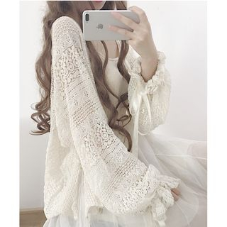 Sisyphi Crocheted Light Jacket Sale