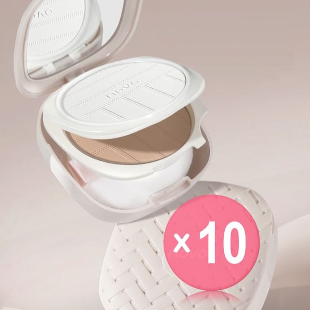 NOVO-Multi-Effect Double Layer Pressed Powder - 2 Types 10pcs Bundle Set