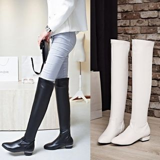 Freesia Faux Leather Knee-high Boots
