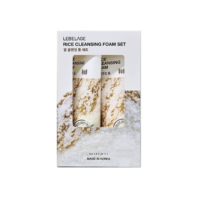 LEBELAGE-Rice Cleansing Foam Set