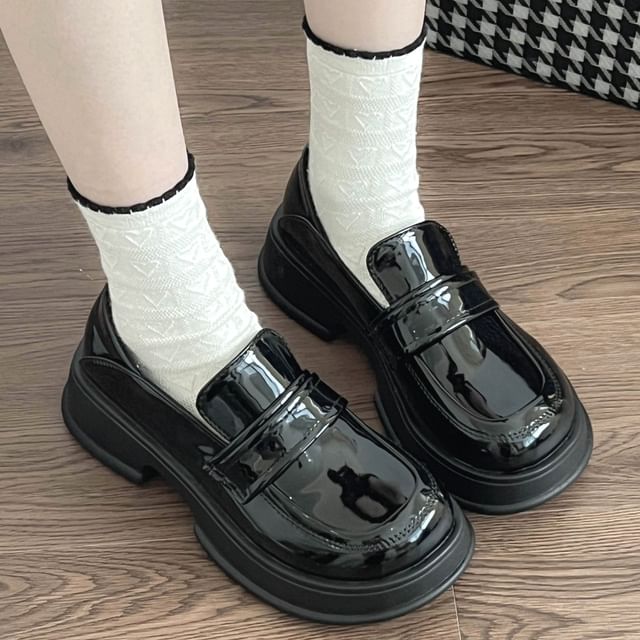 FRAISO-Platform Chunky Heel Loafers