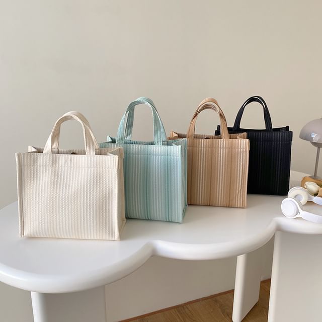 Mulgam-Pleated Canvas Tote Bag