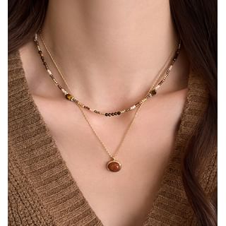 Jael-Beaded Alloy Necklace Various Designs