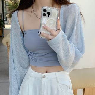 Ukiyo Plain Bolero Cardigan Sale