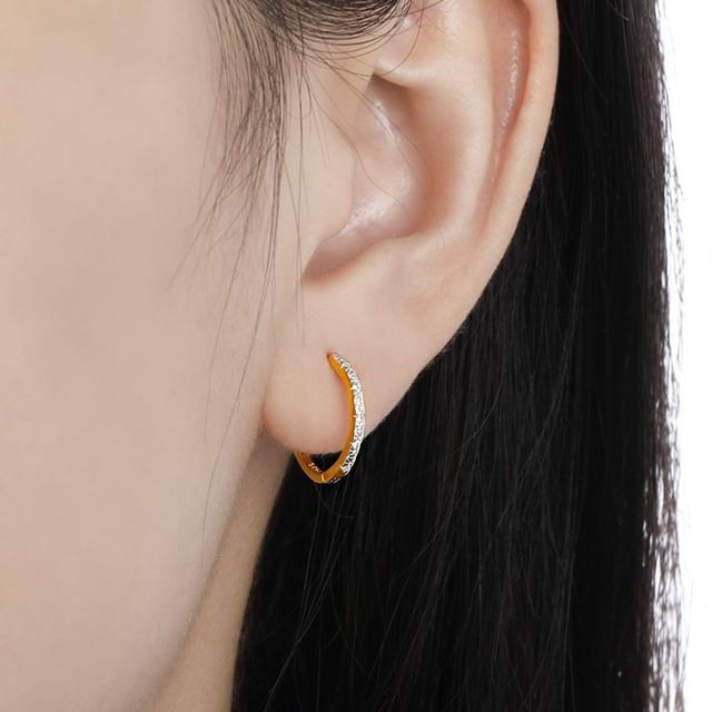 Phoenoa-S925 Sterling Silver Hoop Earring