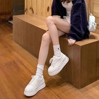 FRAISO-Lace-Up Platform Sneakers