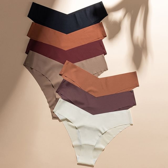 Faiar-Low Rise Plain Seamless Panty