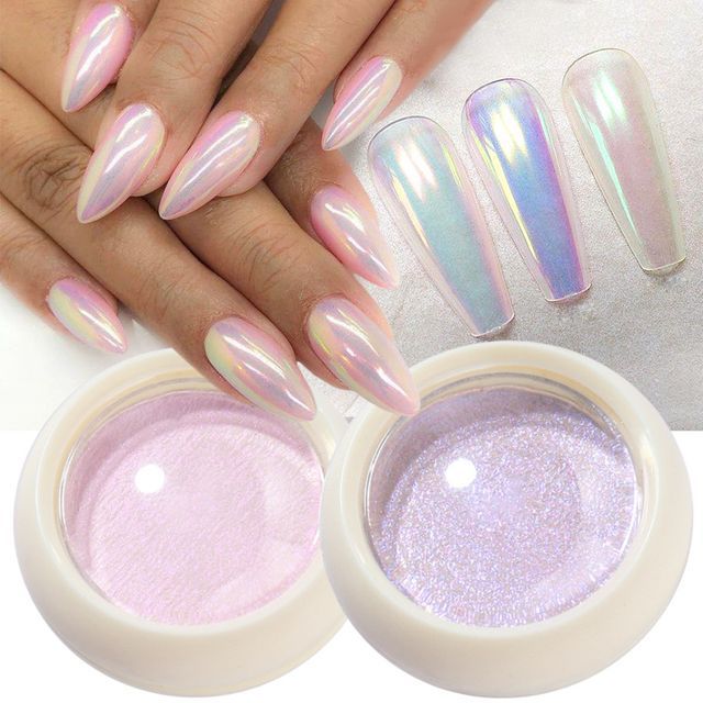 dainlili-Iridescent Nail Art Powder