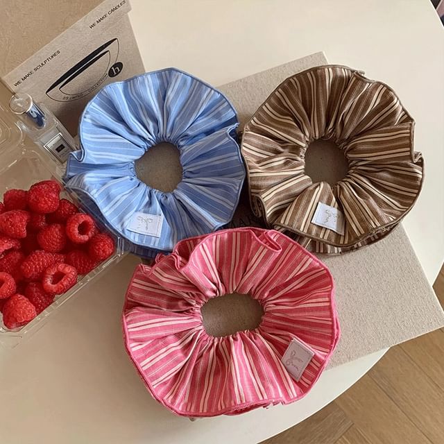 Gemsha-Striped Scrunchie
