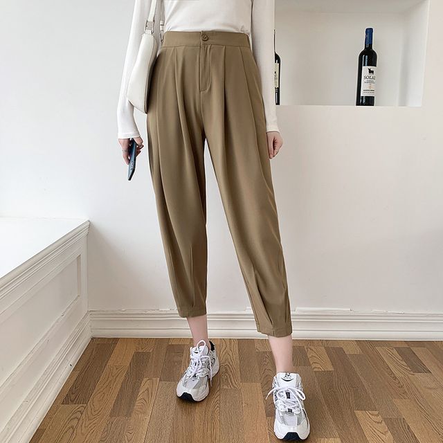 high waisted jogger dress pants