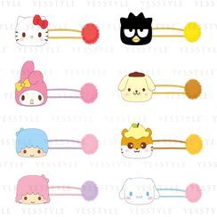 Sanrio - Mascot Pompom Elastic Hair Ties 1 pc - 12 Types Sanrio - Mascot Pompom Elastic Hair Ties 1 pc - 12 Types