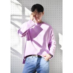 GERIO - Crew-Neck Rib-Knit Top GERIO - Crew-Neck Rib-Knit Top