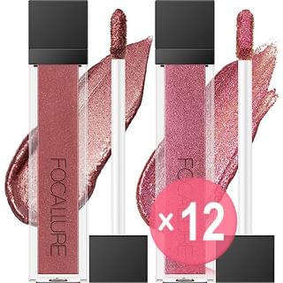 FOCALLURE - Glitter & Glow Liquid Eyeshadow-2 colours (x12) (Bulk Box)