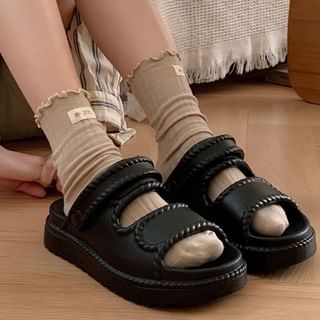 Honkizz-Chunky Sole Clog Sandals