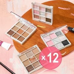 MENOW - Dream Play 9 Colors Eyeshadow Palette - 2 Types (x12) (Bulk Box)